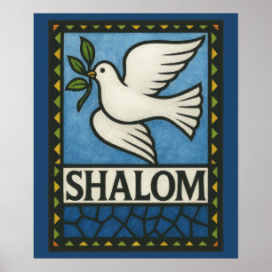 Póster Shalom Paloma Paz Tierra