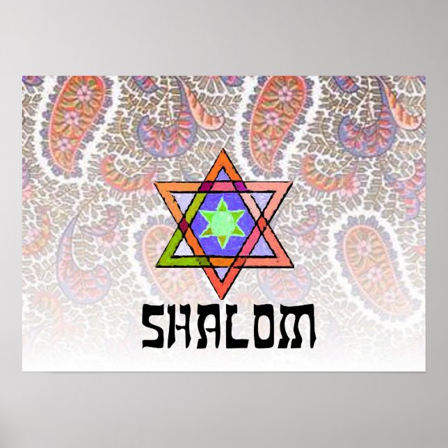 Póster Shalom Pink Paisley (Frente)