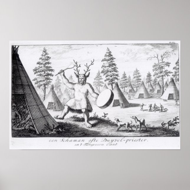 Póster Shaman nativo americano (Frente)