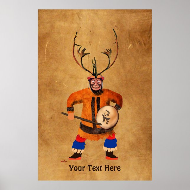 Póster Shaman tamborilero (Frente)