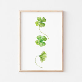 Póster Shamrock acuático