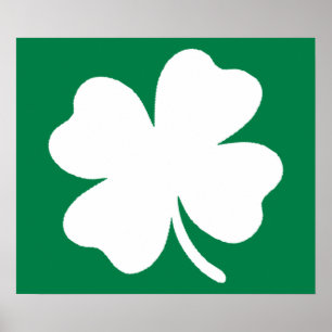 Póster Shamrock St Patricks Day Irlanda
