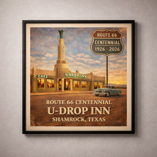 Póster Shamrock Texas Route 66 Inn