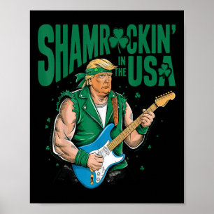 Póster Shamrockin En Ee.Uu., Divertido Trump Sino Patroci