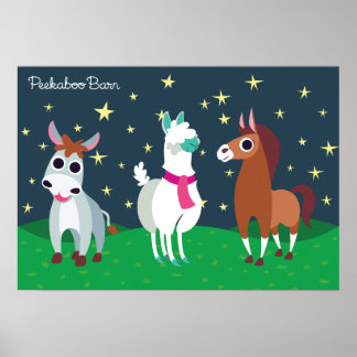 Póster Shane, Tommy y Zora de noche