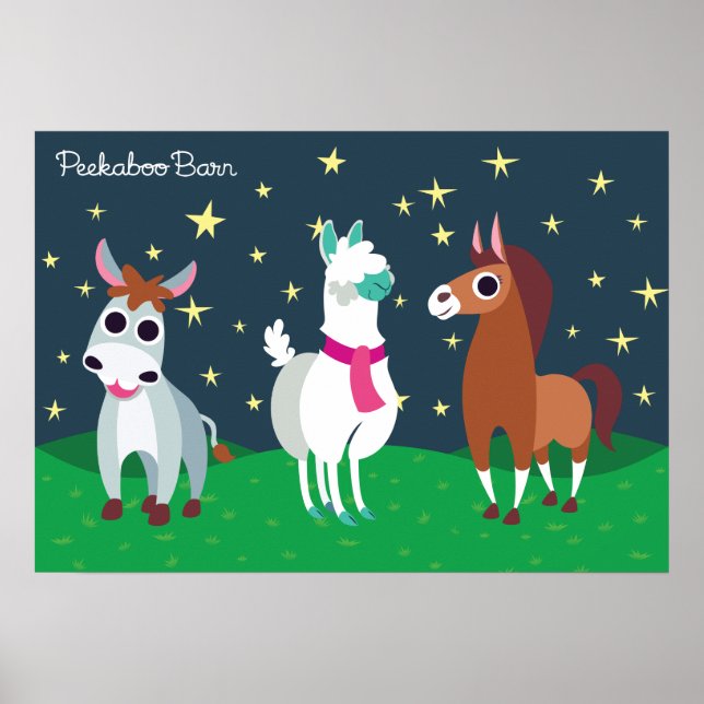 Póster Shane, Tommy y Zora de noche (Frente)