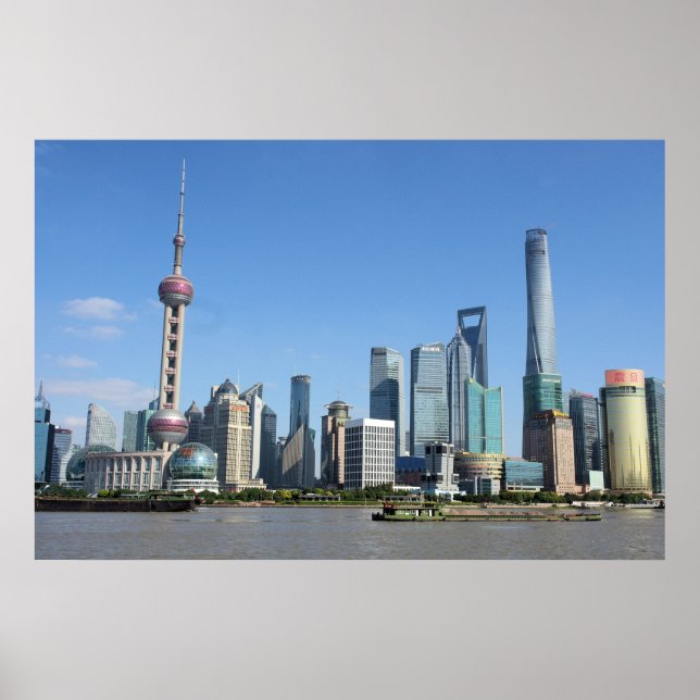 Póster Shanghai desde el Poster Bund (Frente)