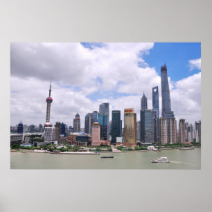 Póster Shanghái, perfil de China