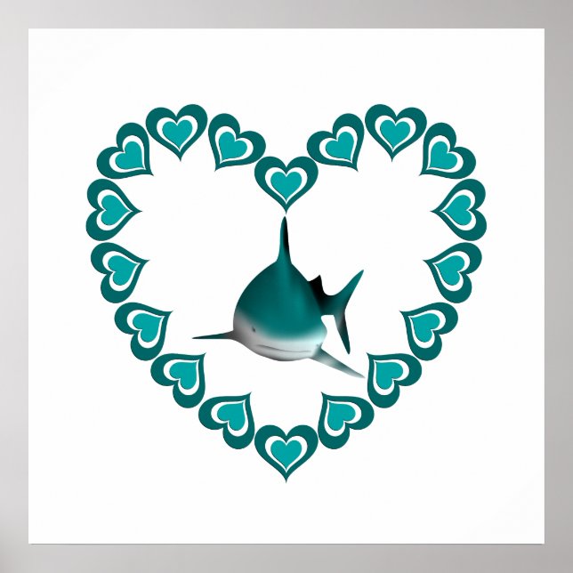 Póster Shark Inside Heart (Frente)