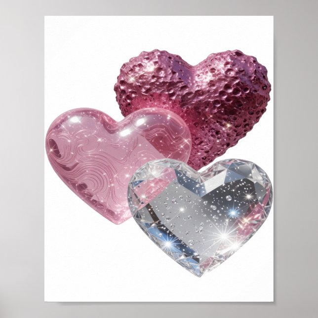 Póster Sharp Silver TRES CORAZONES v2 (Frente)