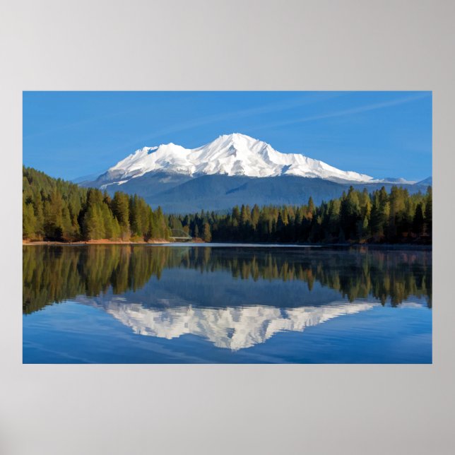 PÓSTER SHASTA DE MONTAJE REFLEJADO (Frente)
