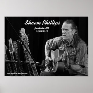 Póster Shawn Phillips LIVE at Zumbrota, MN in 2015