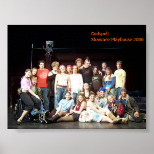 Póster Shawnee Playshouse 2006 de Godspell echado
