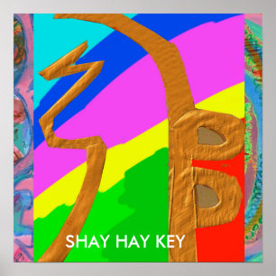 Póster SHAYHAYKEY Gold - Símbolo básico de Reiki