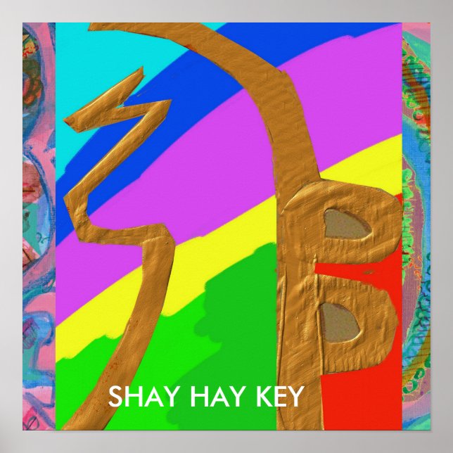 Póster SHAYHAYKEY Gold - Símbolo básico de Reiki (Frente)