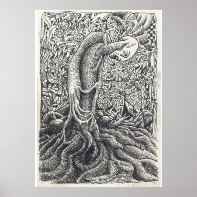 Póster Shayol, dibujo de tinta (Frente)