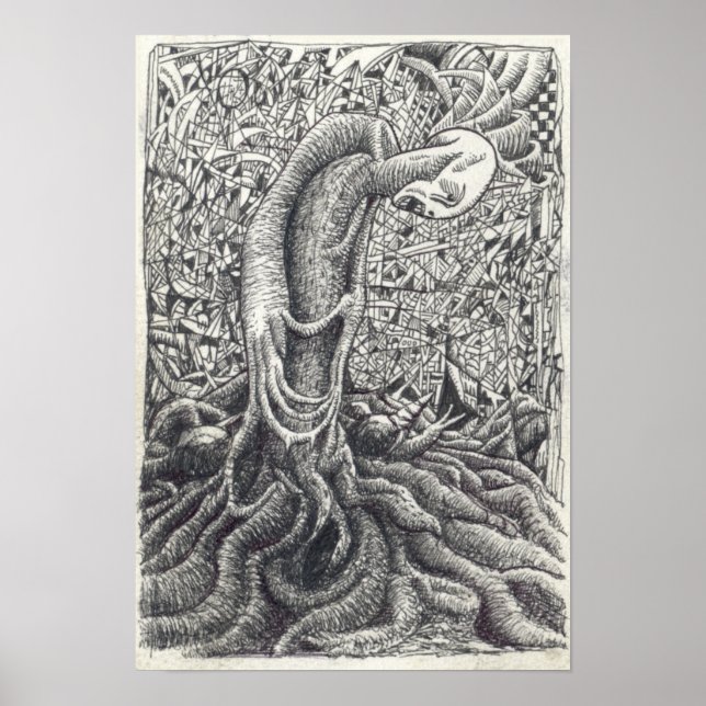 Póster Shayol, dibujo de tinta (Frente)