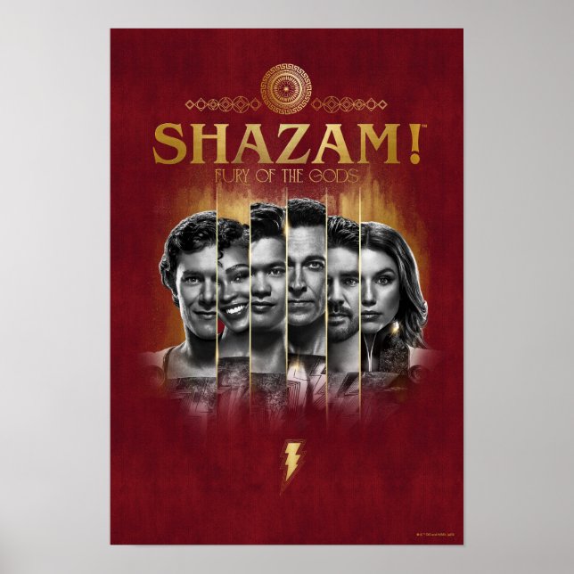 Póster ¡SHAZAM! Furia de los dioses | Barras fotográficas (Frente)