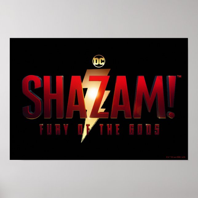 Póster ¡SHAZAM! Furia de los dioses | Logo de Furia de lo (Frente)