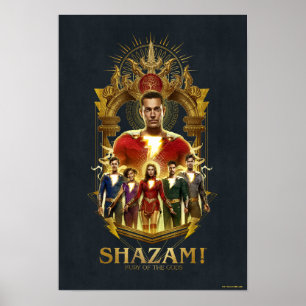 Póster ¡SHAZAM! Furia de los dioses   Marco humedal de SH