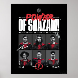 Póster ¡SHAZAM! Furia de los dioses   Poder del Grupo SHA