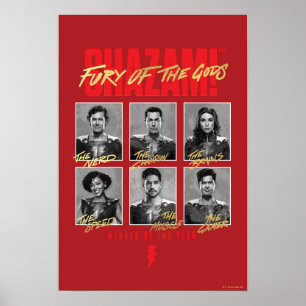 Póster ¡SHAZAM! Furia de los dioses   SHAZAMily Yearbook
