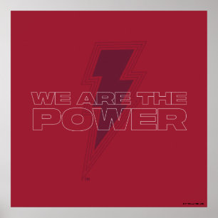 Póster ¡SHAZAM! Furia de los dioses   Somos el Poder