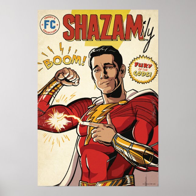 Póster ¡SHAZAM! Furia de los dioses | Tapa de SHAZAMily C (Frente)