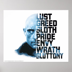 Póster ¡SHAZAM!   Gráfico de Dr. Sivana Seven Morly Sins