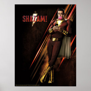 Póster ¡SHAZAM!   Shazam Bearing Bubble Gum