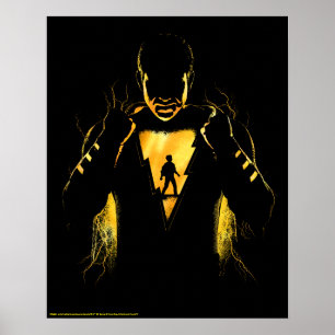Póster ¡SHAZAM!   Shazam y Billy Lightning Silhouette
