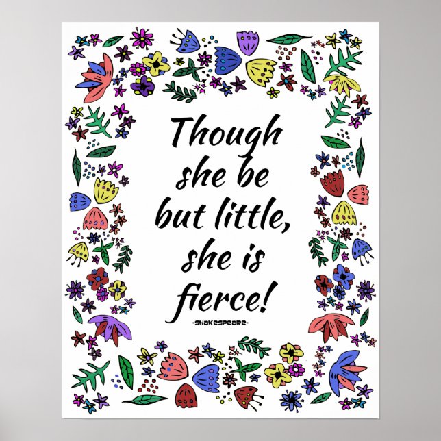 Póster She Is Fierce (Frente)