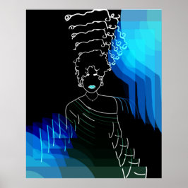 Póster she - negativo - efeito