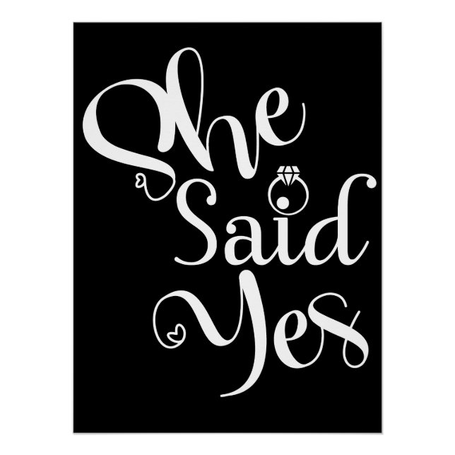 Póster She Said Yes (Anverso)