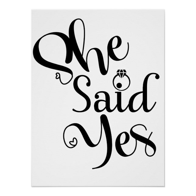 Póster She Said Yes (Anverso)