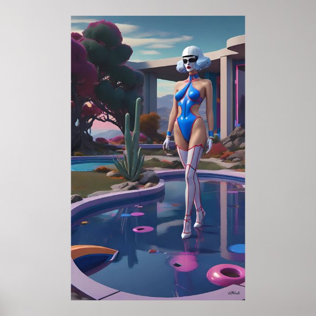 Póster She Walks on Water (and Hearts) (Frente)