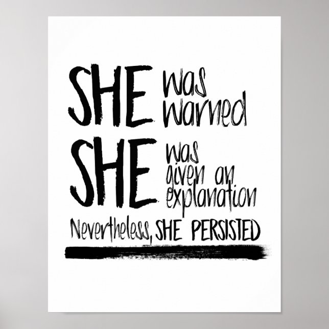 Póster She was warned --  (Frente)
