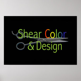 Póster Shear Color & Design Logo