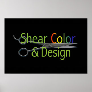 Póster Shear Color & Design Logo