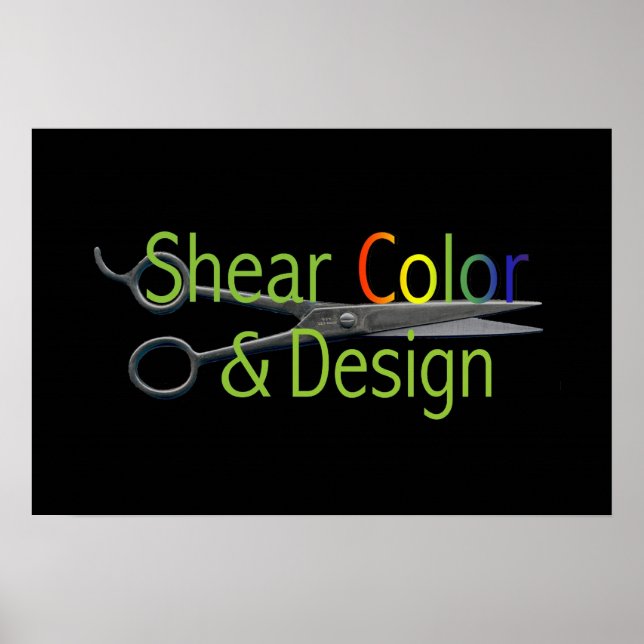 Póster Shear Color & Design Logo (Frente)