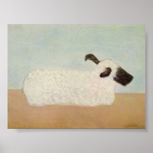 Póster Sheep (by Milton Avery) Poster (Frente)