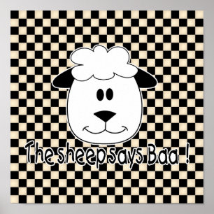 Póster Sheep dice Baa