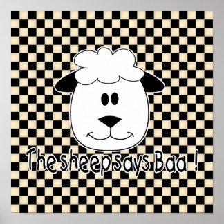 Póster Sheep dice Baa