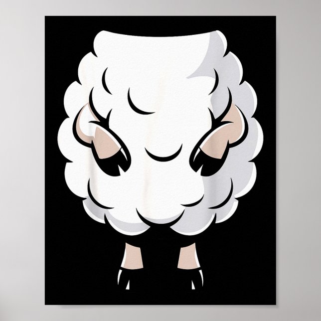 Póster Sheep Shirt Adult Kids Men Women Lamb Sheep Costum (Frente)
