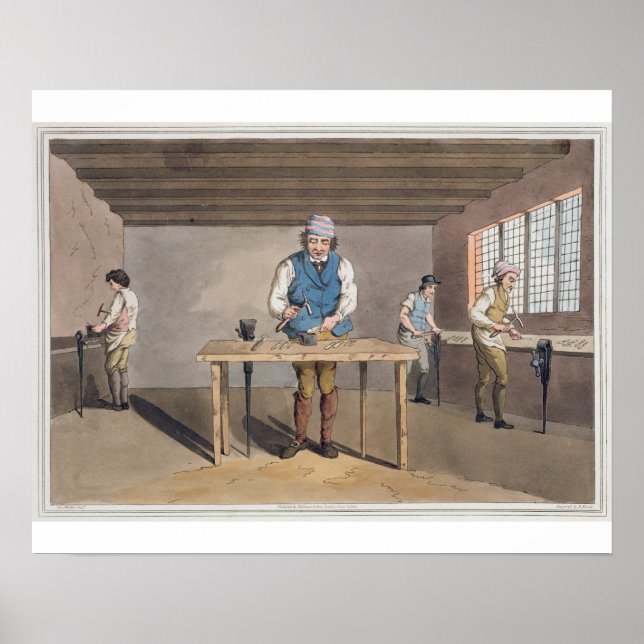 Póster Sheffield Cutler, from `Costume of Yorkshire' engr (Frente)