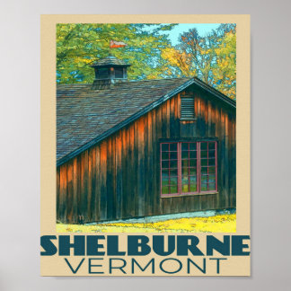 Póster Shelburne Vermont Travel