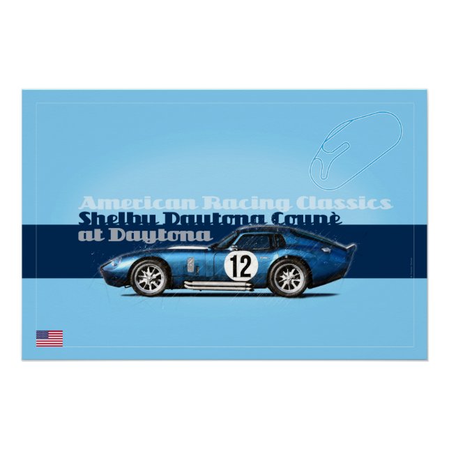 Póster Shelby Coupe at Daytona (Anverso)