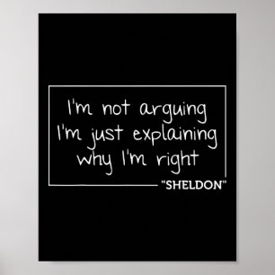Póster Sheldon Cita Diversión Cumpleaños Nombre personali