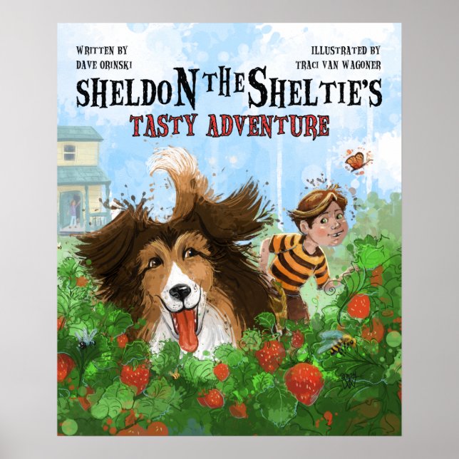 Póster Sheldon el Sheltie (Frente)