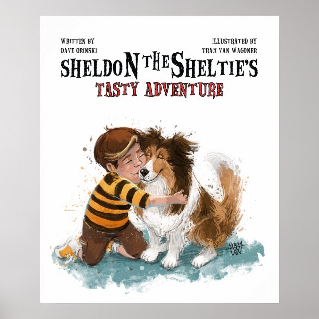 Póster Sheldon el Sheltie (Frente)